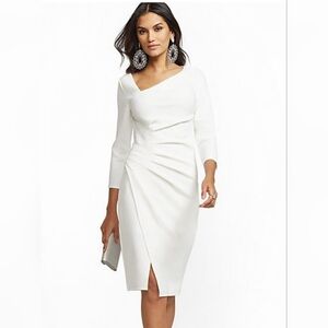 Classy long sleeve sheath dress